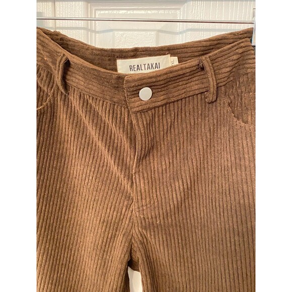 REALTAKAI 6359 Men's 2XL CORDUROY WIDE STRAIGHT PANTS Japanese Streetwear US 33W - Picture 3 of 9